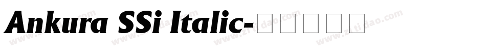 Ankura SSi Italic字体转换